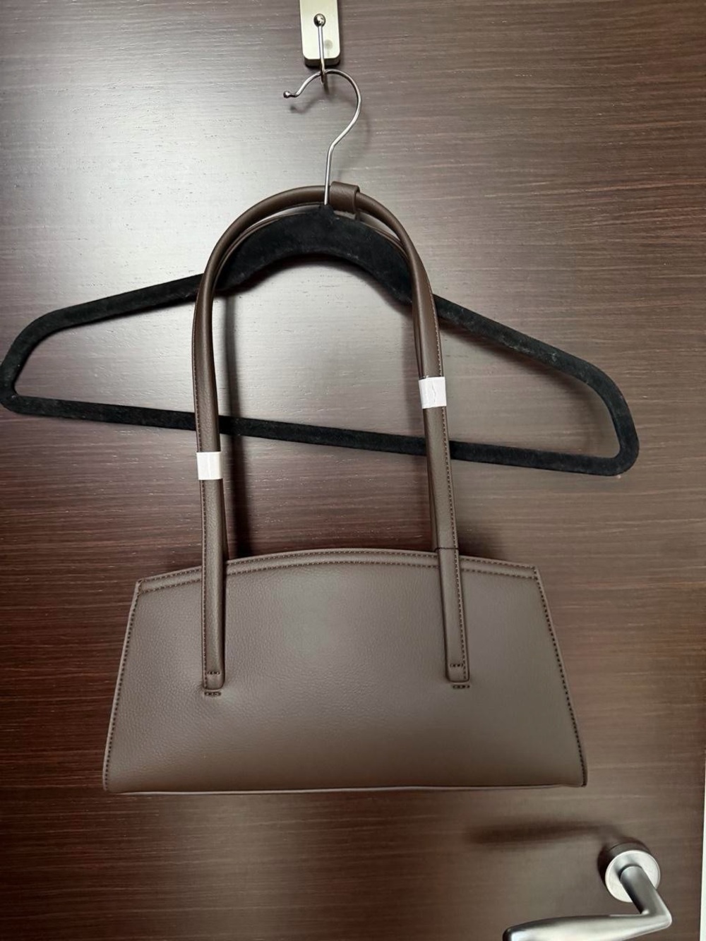 Classic Brown Shoulder Bag with Double Straps